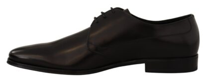 Dolce & Gabbana - Elegant Black Leather Derby Shoes