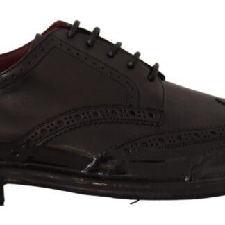 Dolce & Gabbana - Black Leather Lace Up Mens Formal Derby Shoes