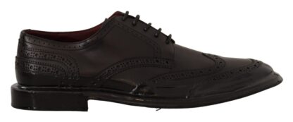 Dolce & Gabbana - Elegant Calfskin Derby Oxford Wingtips