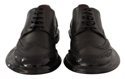 Dolce & Gabbana - Elegant Calfskin Derby Oxford Wingtips