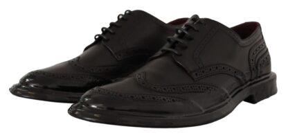 Dolce & Gabbana - Elegant Calfskin Derby Oxford Wingtips