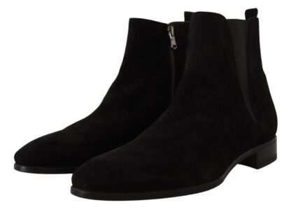 Dolce & Gabbana - Elegant Suede Leather Chelsea Boots