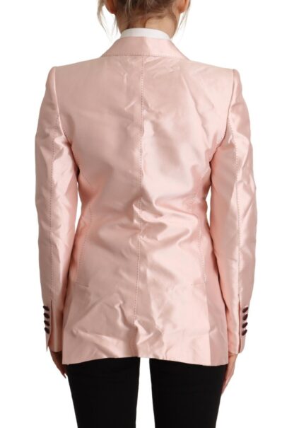 Dolce & Gabbana - Elegant Pink Silk Blazer Jacket