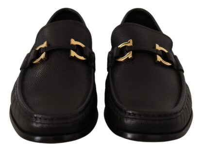 Salvatore Ferragamo - Elegant Black Calf Leather Loafers