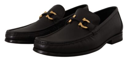 Salvatore Ferragamo - Elegant Black Calf Leather Loafers