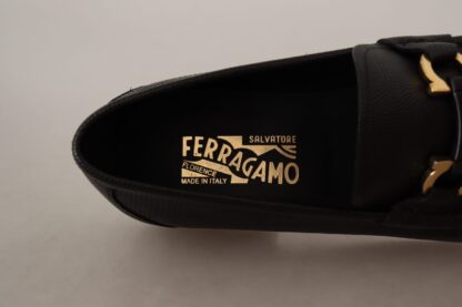 Salvatore Ferragamo - Elegant Black Calf Leather Loafers