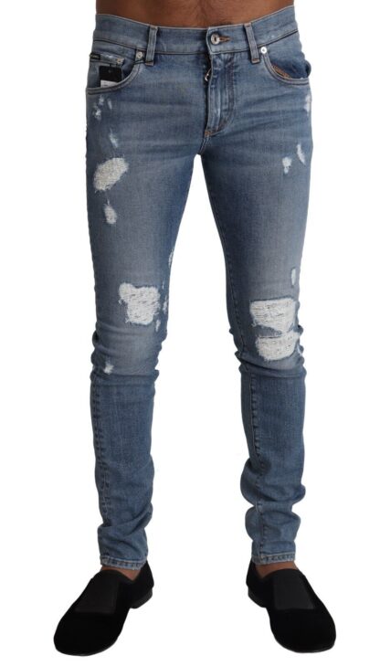 Dolce & Gabbana - Elegant Light Blue Skinny Denim Pants