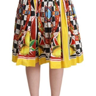 Dolce & Gabbana - Elegant Lily Print Tiered A-Line Mini Skirt