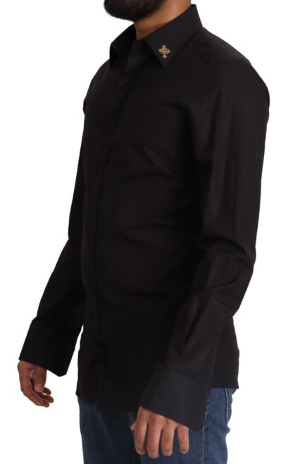 Dolce & Gabbana - Elegant Slim Fit Black Cotton Dress Shirt