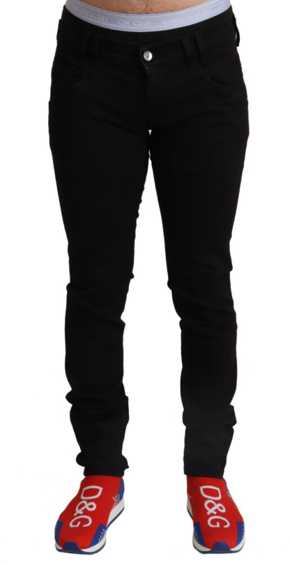 Dolce & Gabbana - Elegant Slim Fit Black Denim Jeans