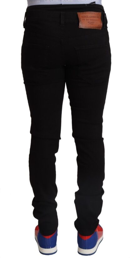 Dolce & Gabbana - Elegant Slim Fit Black Denim Jeans