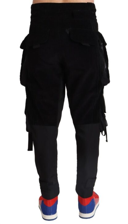 Dolce & Gabbana - Elegant Black Cargo Corduroy Pants