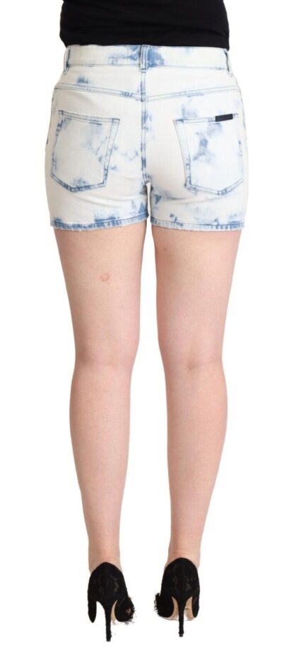 Dolce & Gabbana - Chic White Denim Mid-Waisted Shorts