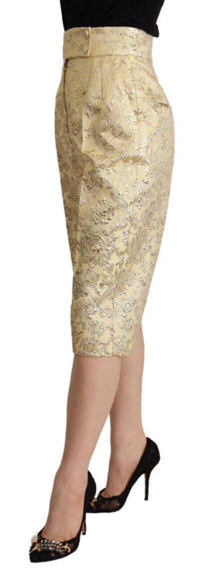 Dolce & Gabbana - Elegant Beige High-Waisted Cropped Pants