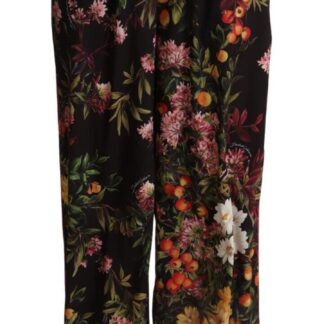 Dolce & Gabbana - Elegant Sunflower Wide Leg Pants