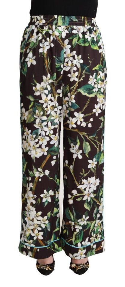 Dolce & Gabbana - Elegant Wide Leg Floral Pants