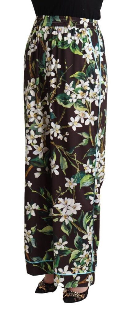 Dolce & Gabbana - Elegant Wide Leg Floral Pants