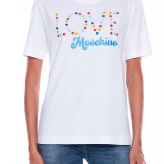 Love Moschino - White Cotton Women T-Shirt