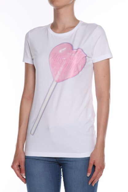 Love Moschino - White Cotton Women T-Shirt