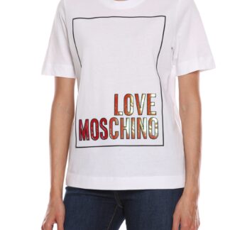 Love Moschino - White Cotton Women T-Shirt