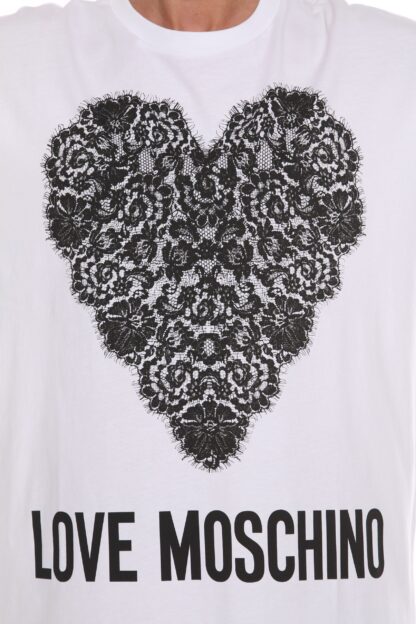 Love Moschino - Chic Graphic Print Cotton T-Shirt Dress