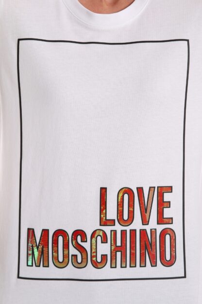 Love Moschino - White Cotton Women T-Shirt