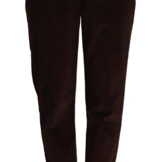 Dolce & Gabbana - Elegant High-Waisted Tapered Corduroy Pants