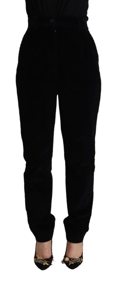 Dolce & Gabbana - Elegant High Waisted Tapered Pants