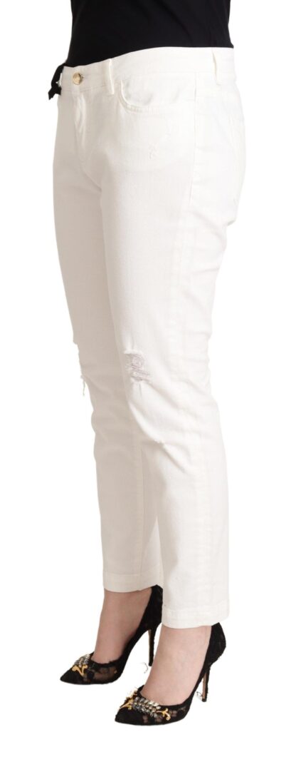 Dolce & Gabbana - Elegant White Skinny Denim Jeans