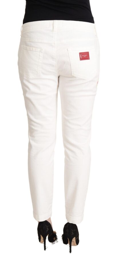 Dolce & Gabbana - Elegant White Skinny Denim Jeans