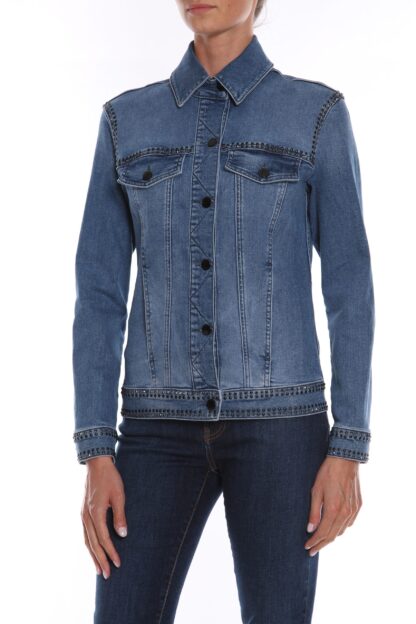 Love Moschino - Blue Cotton Women Jacket