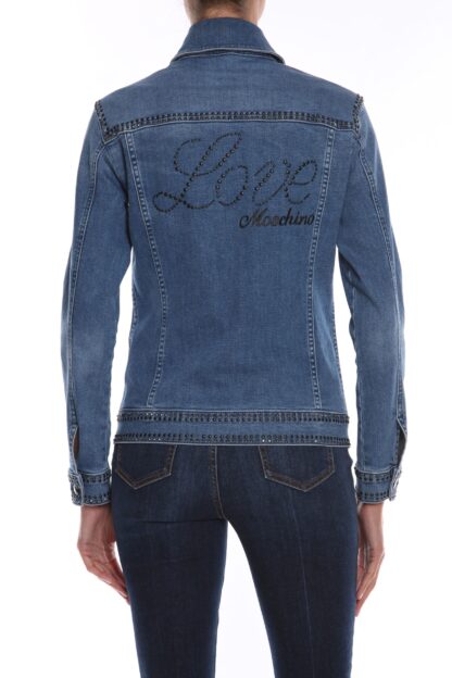 Love Moschino - Blue Cotton Women Jacket