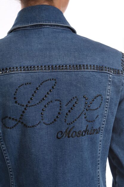 Love Moschino - Blue Cotton Women Jacket