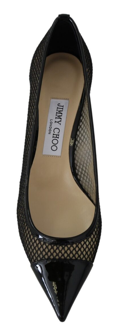 Jimmy Choo - Chic Patent Mesh Pointed Pumps