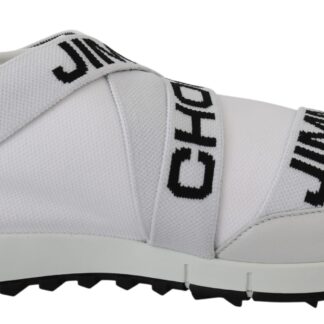 Jimmy Choo - Elegant Monochrome Leather Sneakers