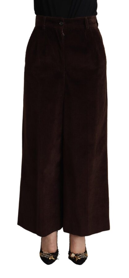 Dolce & Gabbana - Elegant High-Waisted Wide Leg Pants