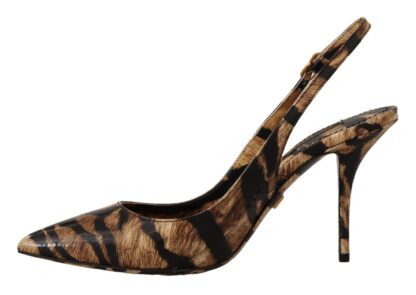 Dolce & Gabbana - Tiger Pattern Slingback Heels Pumps