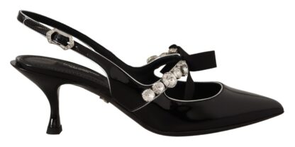 Dolce & Gabbana - Elegant Crystal Slingback Heels Pump