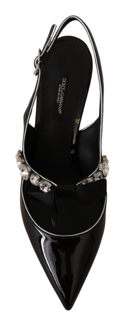 Dolce & Gabbana - Elegant Crystal Slingback Heels Pump