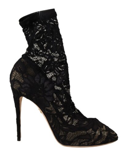 Dolce & Gabbana - Elegant Black Stretch Sock Boots