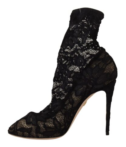 Dolce & Gabbana - Elegant Black Stretch Sock Boots