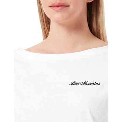 Love Moschino - Chic Embroidered Heart Cotton Tee