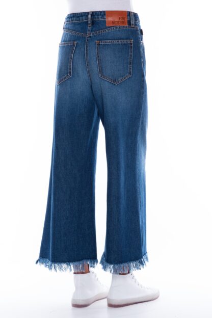 Love Moschino - Blue Cotton Women Baggy Jean