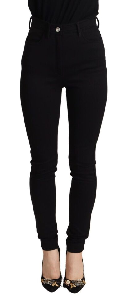 Dolce & Gabbana - Elegant High-Waisted Slim Fit Pants