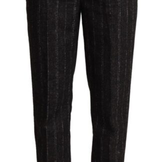 Dolce & Gabbana - Elegant High Waisted Slim Fit Trousers