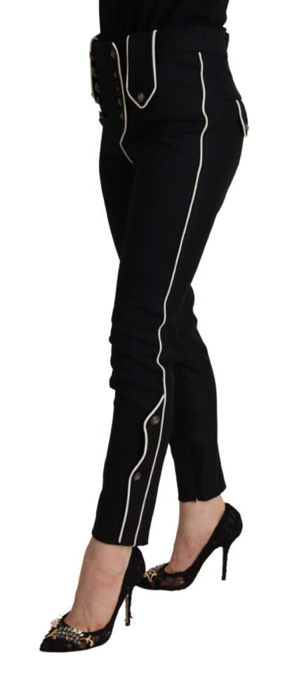 Dolce & Gabbana - Elegant High Waisted Slim Fit Trousers