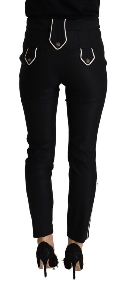 Dolce & Gabbana - Elegant High Waisted Slim Fit Trousers