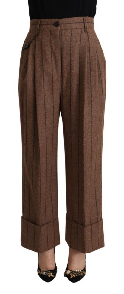 Dolce & Gabbana - Elegant High-Waisted Straight Pants