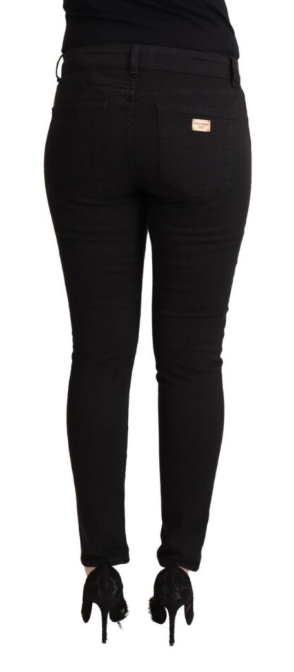 Dolce & Gabbana - Chic Slim Fit Black Denim Jeans