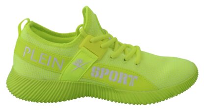 Plein Sport - Electrify Your Step with Yellow Carter Sport Sneakers